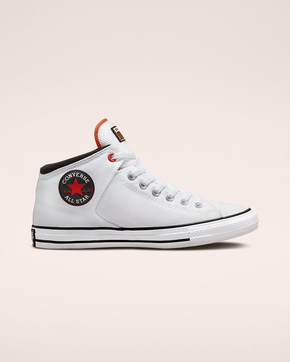 Converse Chuck Taylor All Star High Street Canvas Mid Blancas | A19021H