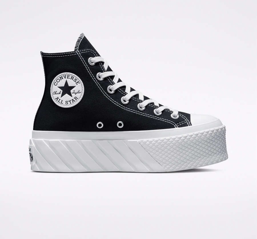 Converse Chuck Taylor All Star Lift 2X Platform Negras | A31495T