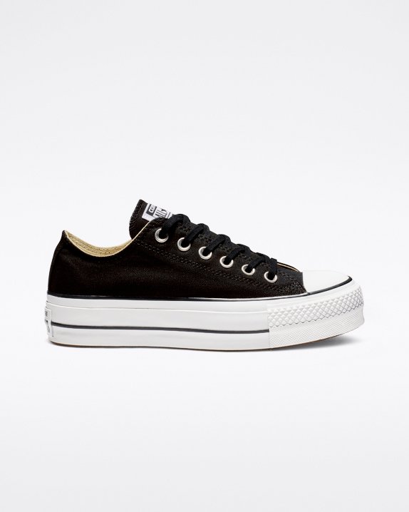 Converse Chuck Taylor All Star Lift Canvas Low Top Negras | A05116D