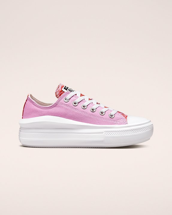 Converse Chuck Taylor All Star Move Floral Platform Low Top Rosas | A83911D