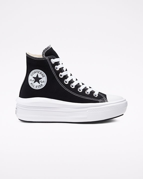 Converse Chuck Taylor All Star Move Platform High Top Negras | A02833O