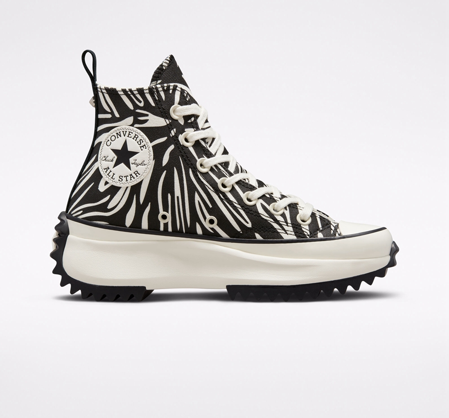 Converse Run Star Hike Platform Animalier Negras | A06697W