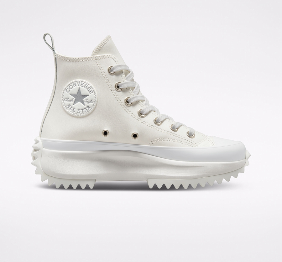 Converse Run Star Hike Platform Iridescent Cuero Blancas | A94320D