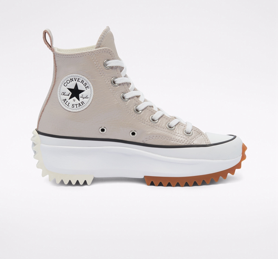 Converse Run Star Hike Platform Metallic Classics Gris | A30526Y