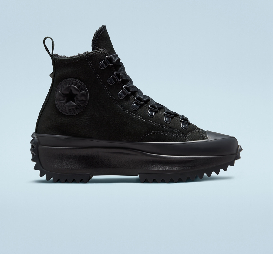 Converse Run Star Hike Platform Monochrome Negras | A21150Q