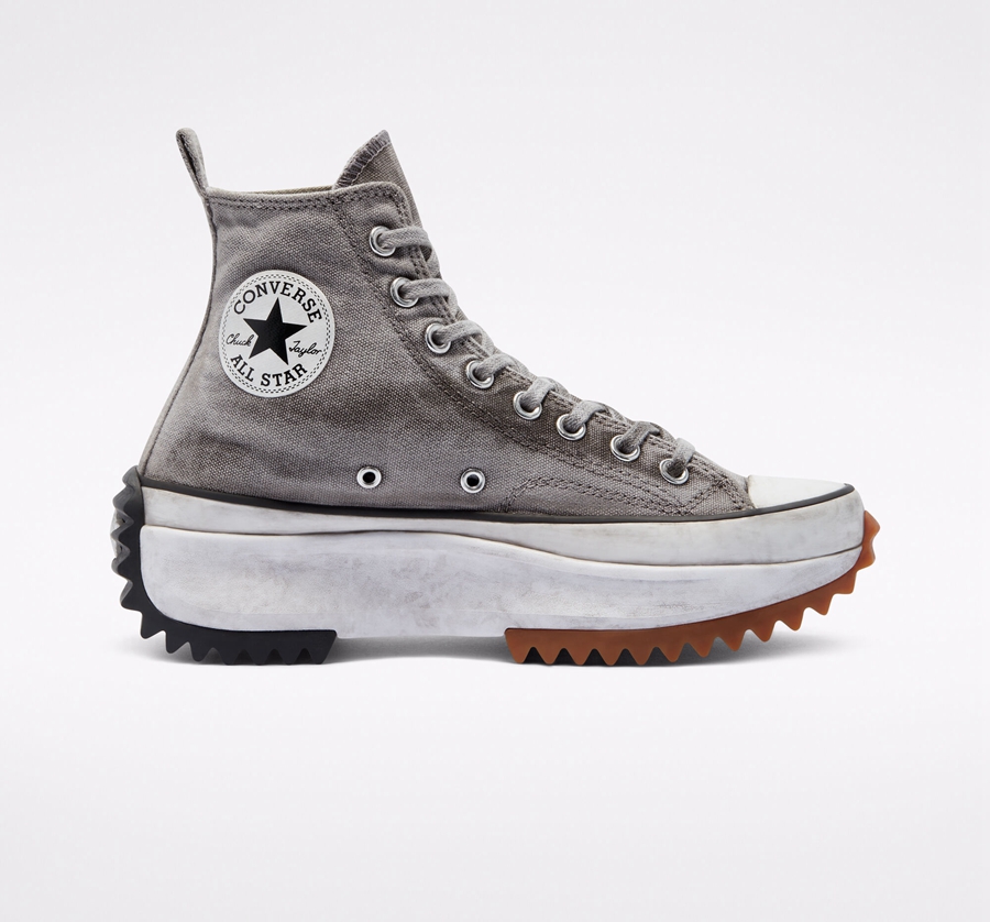 Converse Run Star Hike Platform Smoked Canvas Gris | A81518X