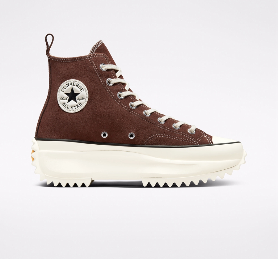 Converse Run Star Hike Platform Suede Marrones | A43751B