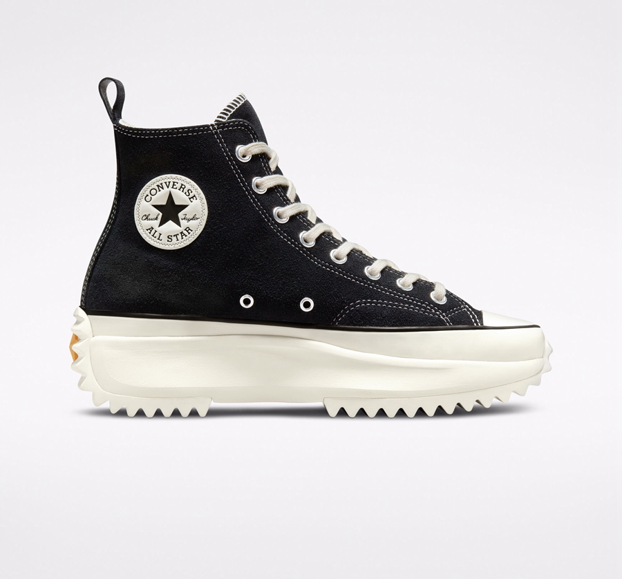 Converse Run Star Hike Platform Suede Negras | A88148A