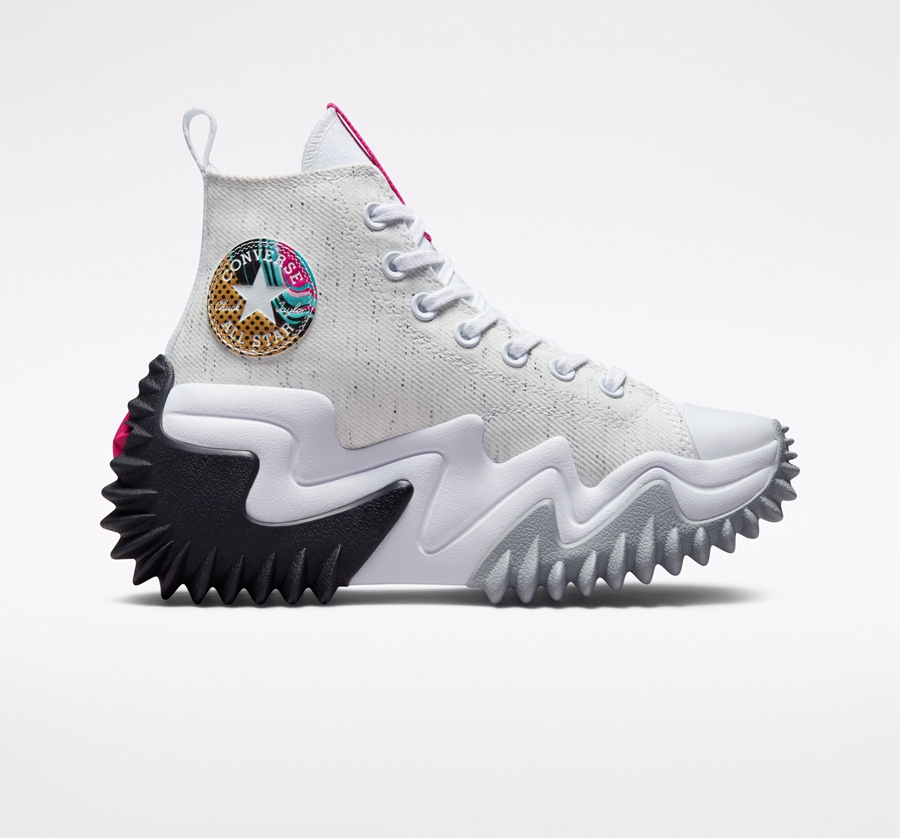 Converse Run Star Motion Platform '90s Marbled Blancas | A07003M