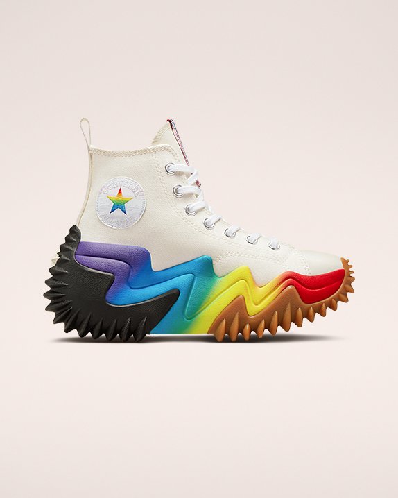 Converse Run Star Motion Platform Pride High Top Blancas | A23682J