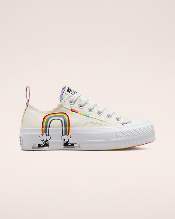 Converse x Pride Lift Chuck Taylor All Star Low Top Beige | A10377Y